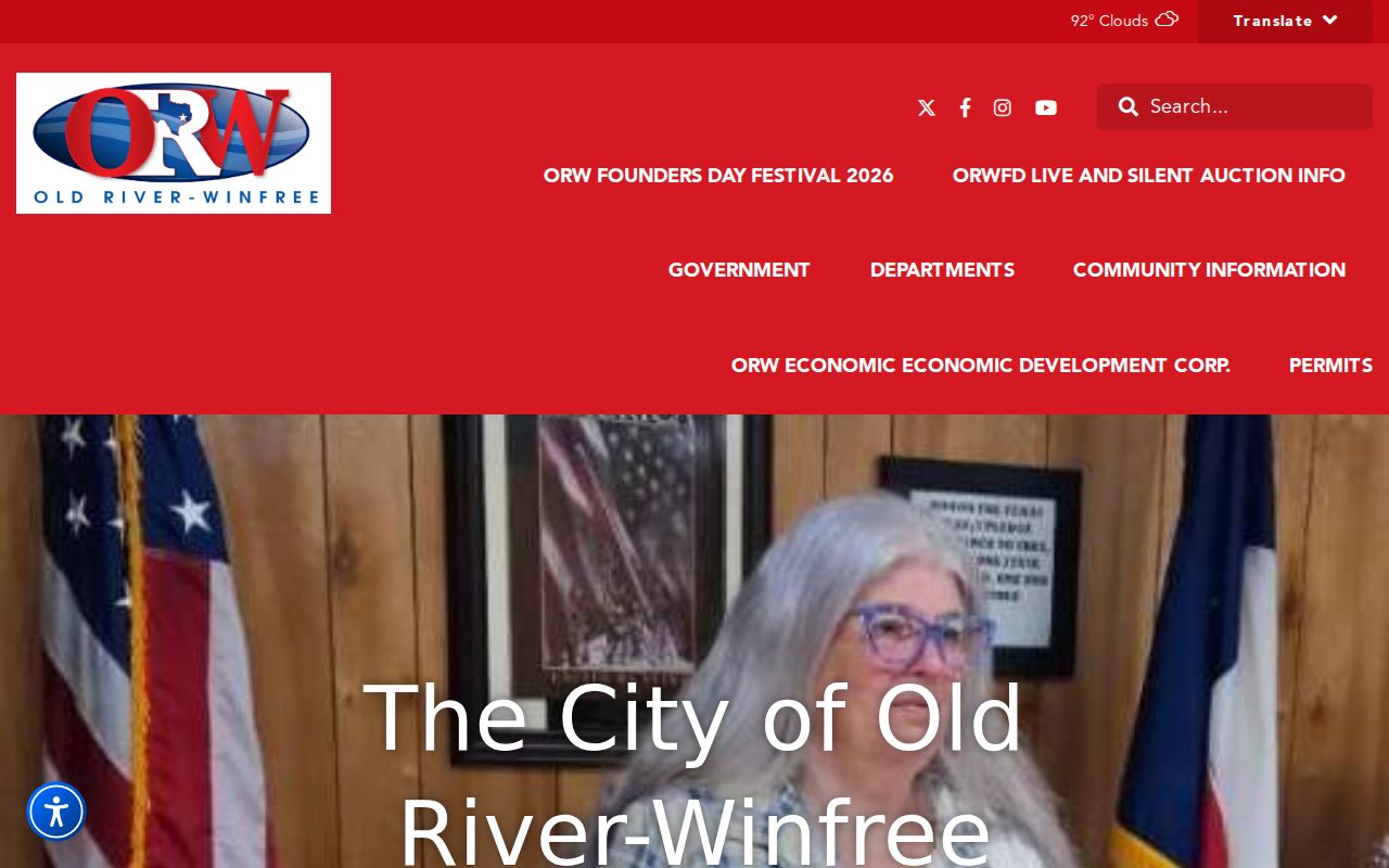 Old River-Winfree warrant records research using the city contact website