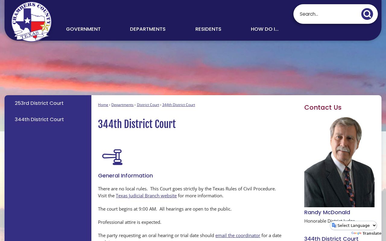Chambers County arrest warrant court access information